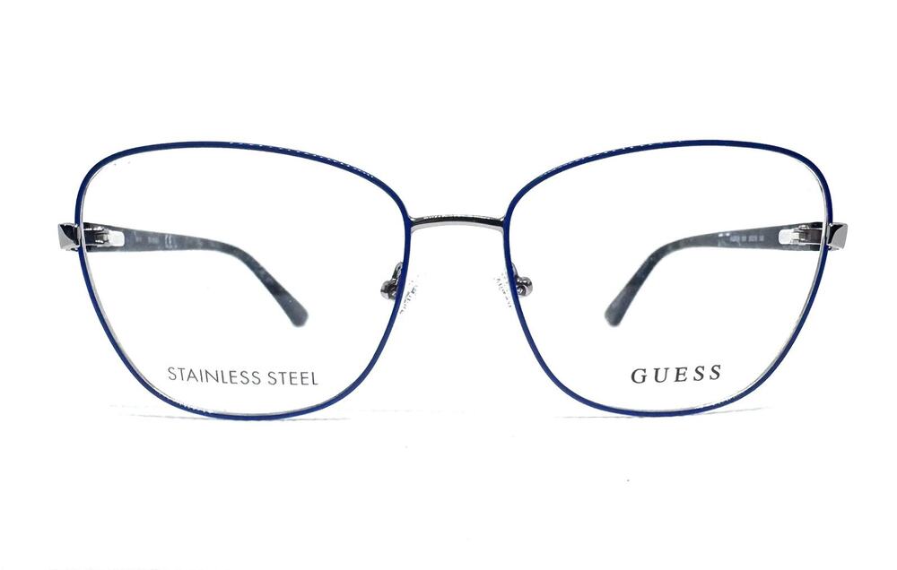 GUESS GU2815 090 BLUE TORTOISE STAINLESS STEEL EYEGLASSES FRAMES 55-16-140